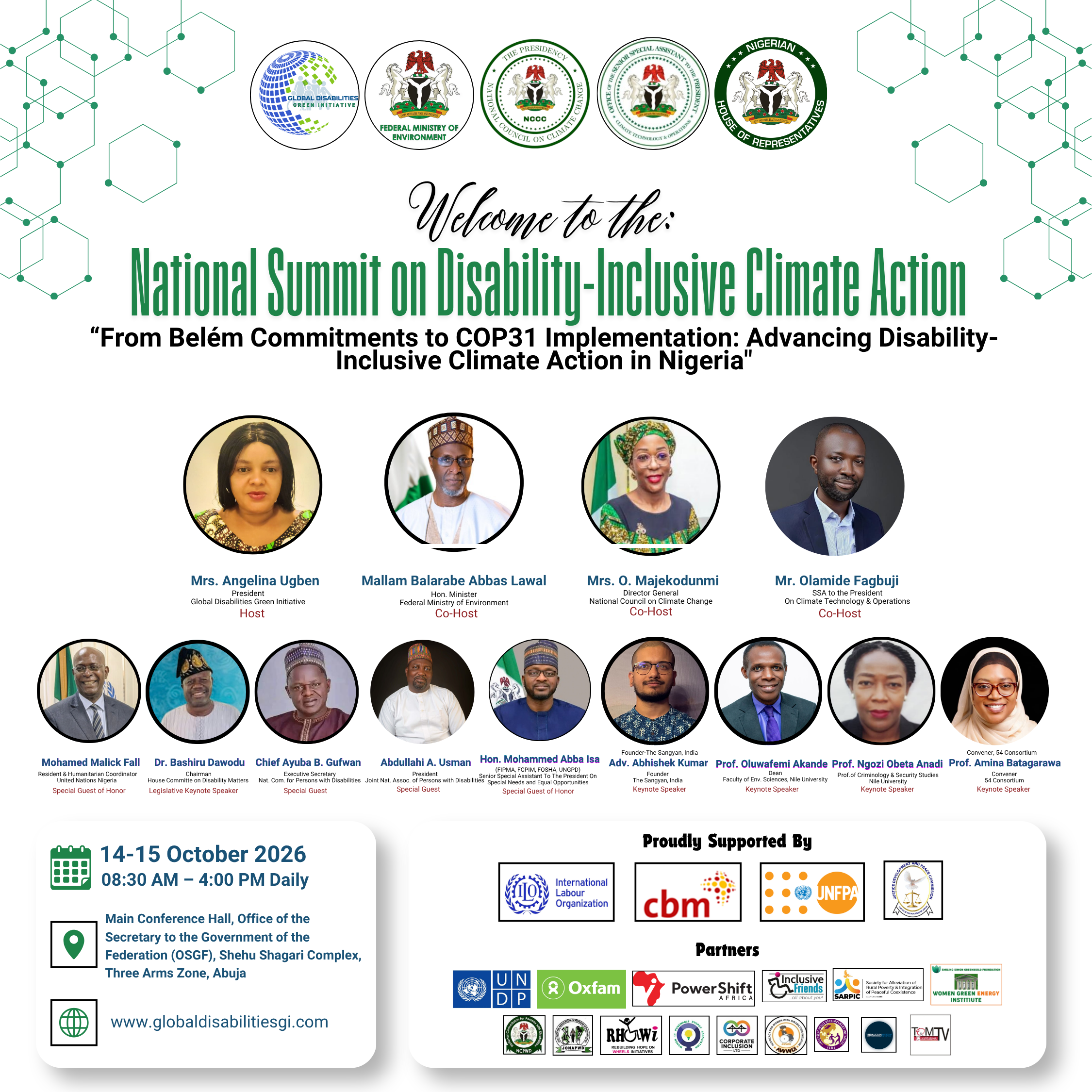 GDGI national summit disability inclusive climate action Social Banner