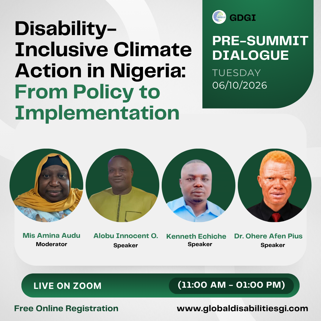 Promotional flyer for GDGI's Pre-Summit Dialogue webinar, 