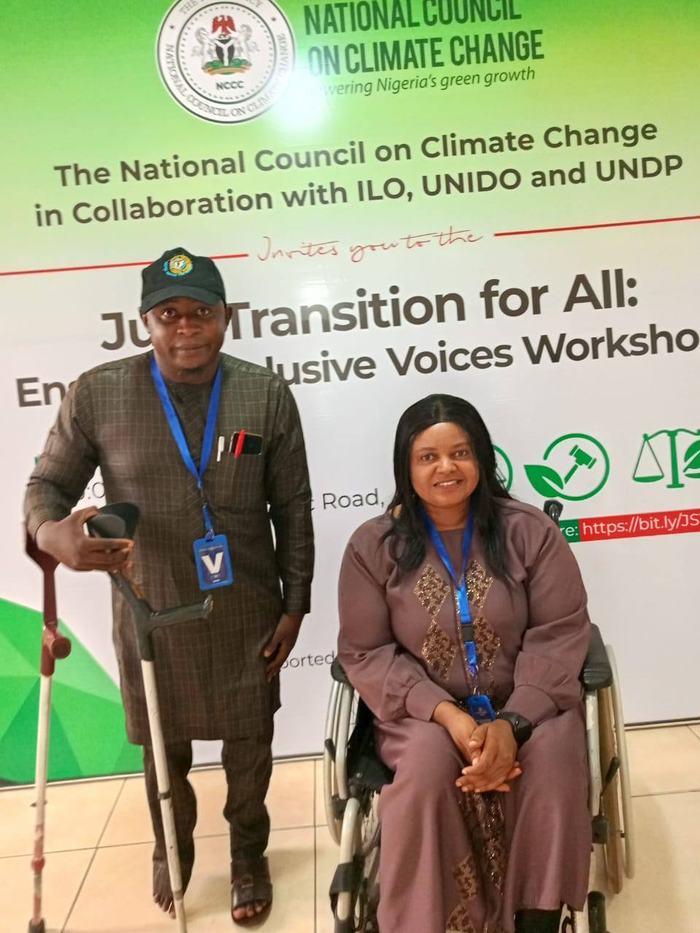 GDGI delegation on stage at the Just Transition Guidelines validation workshop