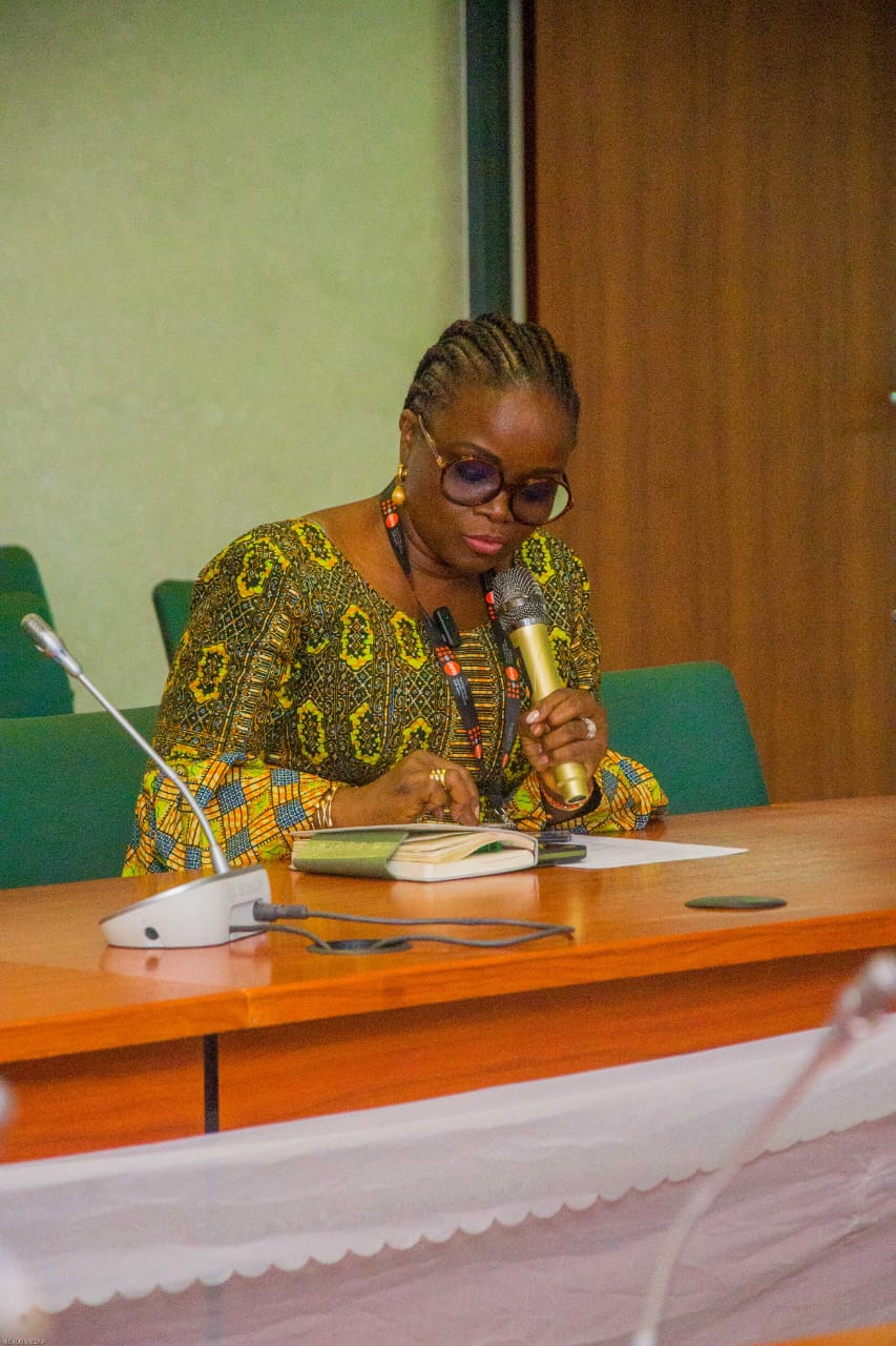 A delegate speaking at the stakeholders' meeting
