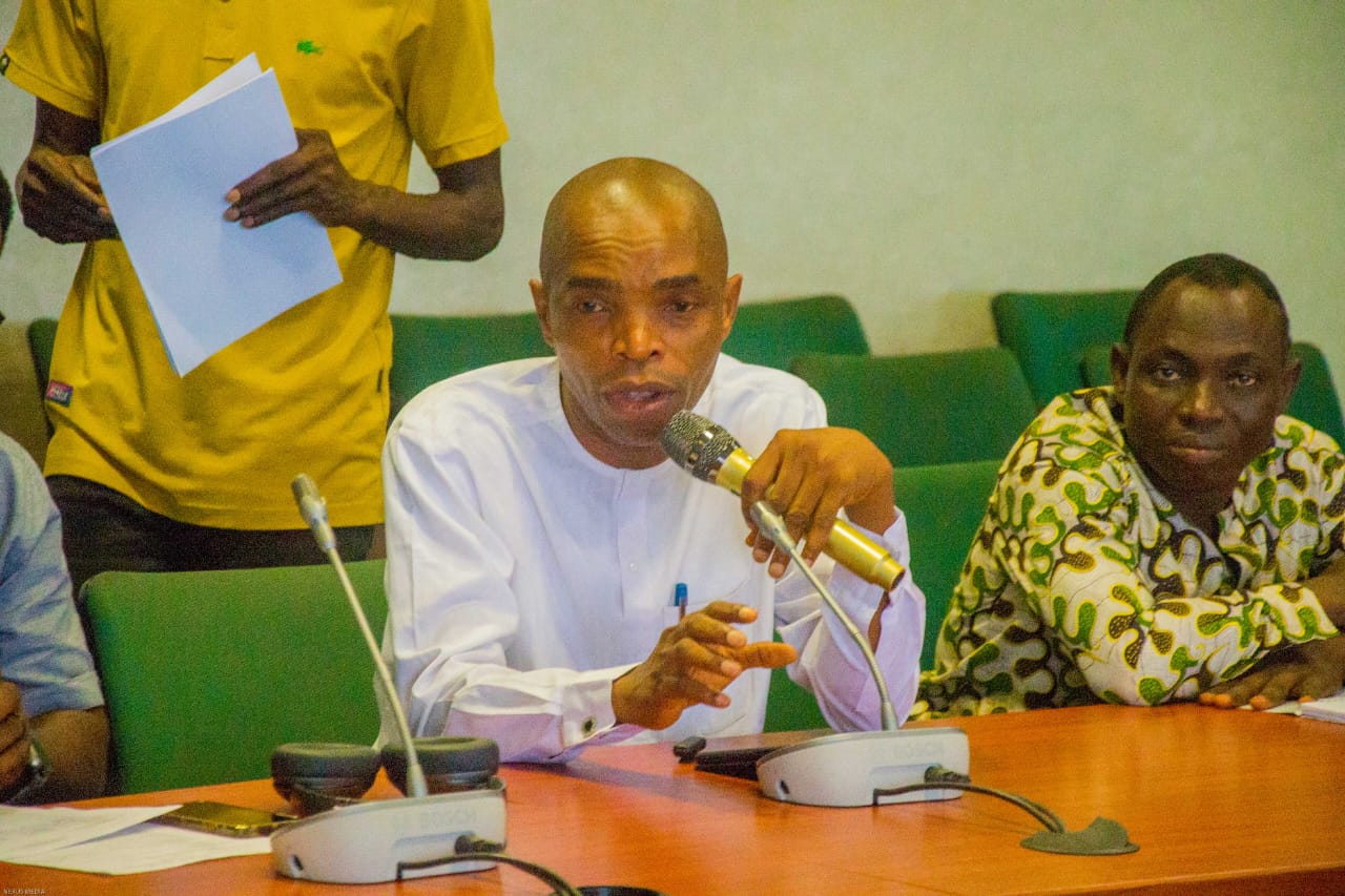 Stakeholders at the committee table, National Assembly Complex